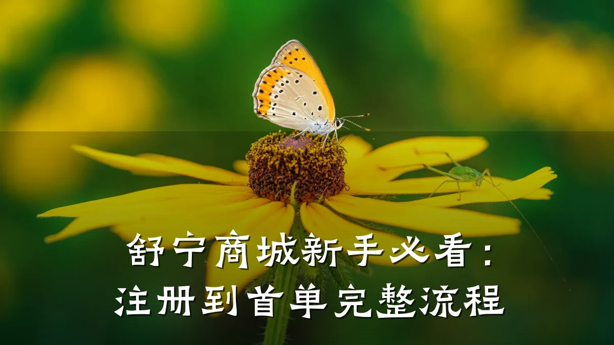 舒宁商城新手必看:注册到首单完整流程