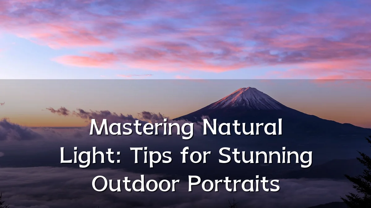 Mastering Natural Light: Tips for Stunning Outdoor Portraits