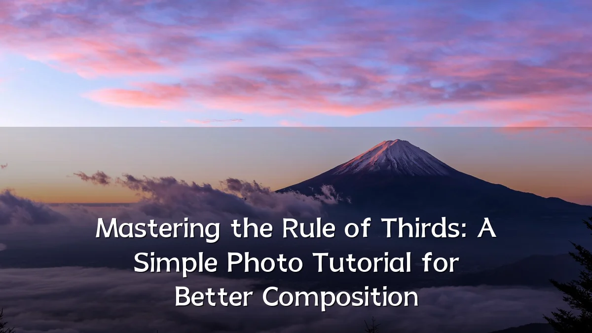 Mastering the Rule of Thirds: A Simple Photo Tutorial for Better Composition