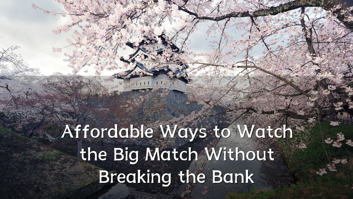 Affordable Ways to Watch the Big Match Without Breaking the Bank