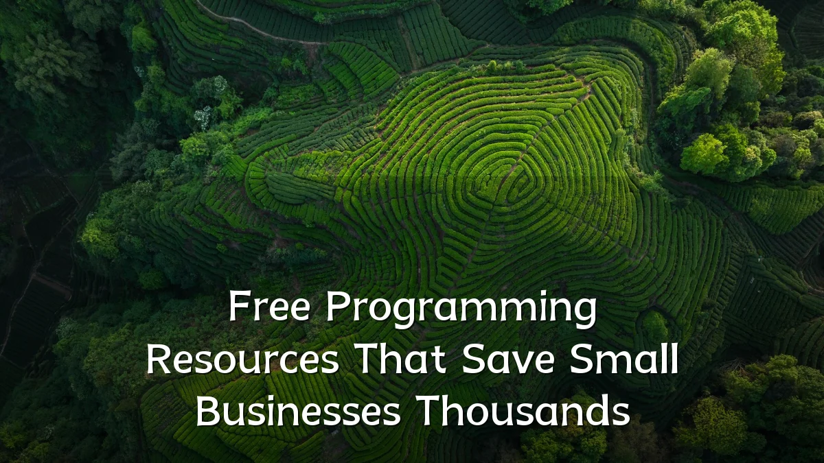 Free Programming Resources That Save Small Businesses Thousands