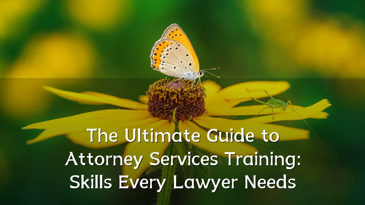 The Ultimate Guide to Attorney Services Training: Skills Every Lawyer Needs