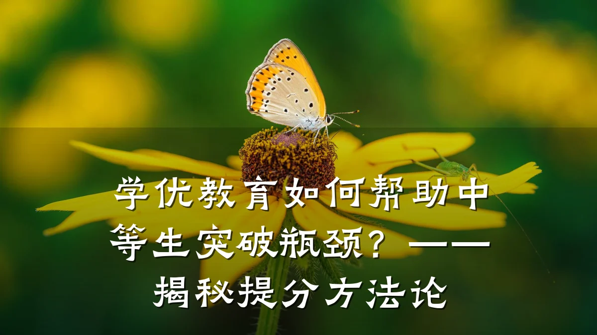 学优教育如何帮助中等生突破瓶颈?——揭秘提分方法论