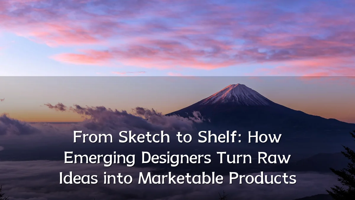 From Sketch to Shelf: How Emerging Designers Turn Raw Ideas into Marketable Products