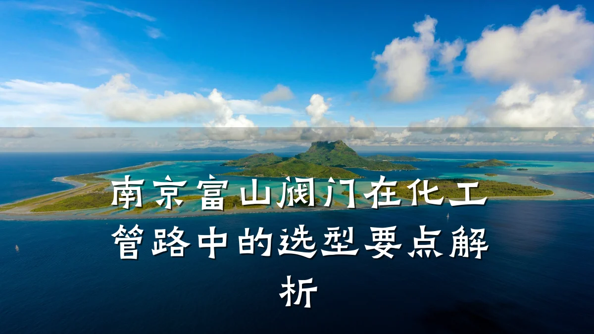 南京富山阀门在化工管路中的选型要点解析